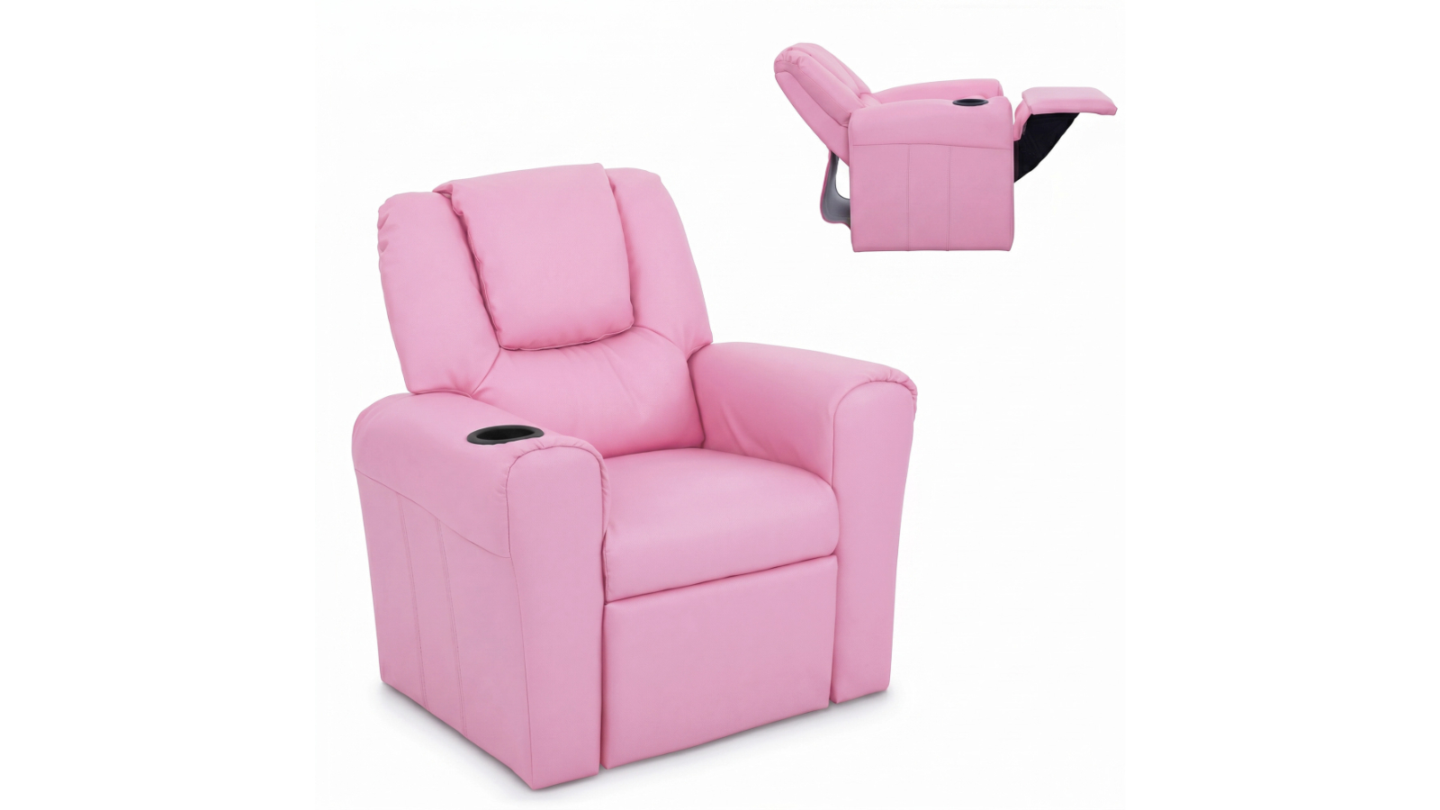 Keezi Kids Luxury Recliner Sofa - Pink
