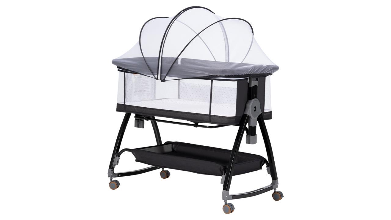 PlayPals 3-in-1 Baby Bed Cot - Black