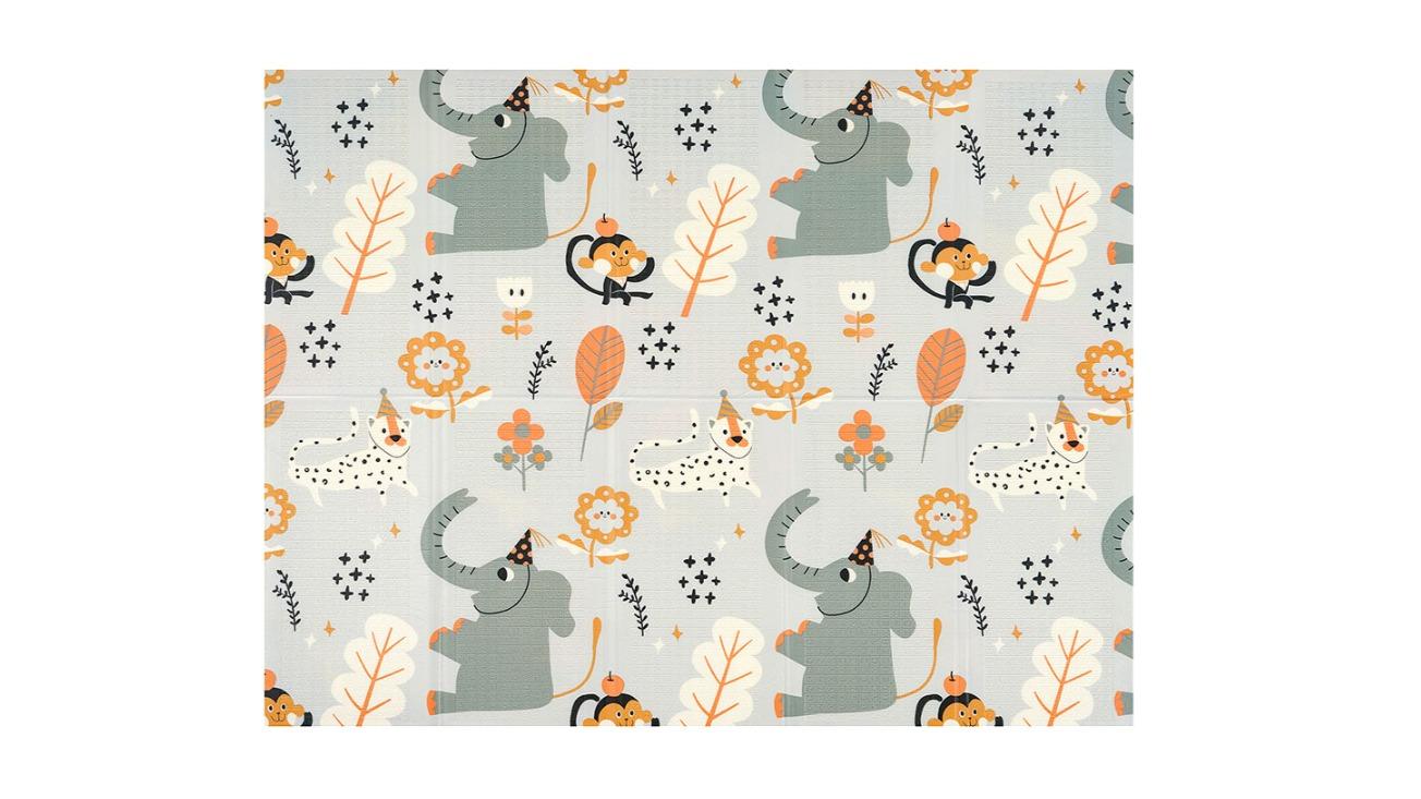 Playpals XPE Baby Crawling Play Mat - Elephants