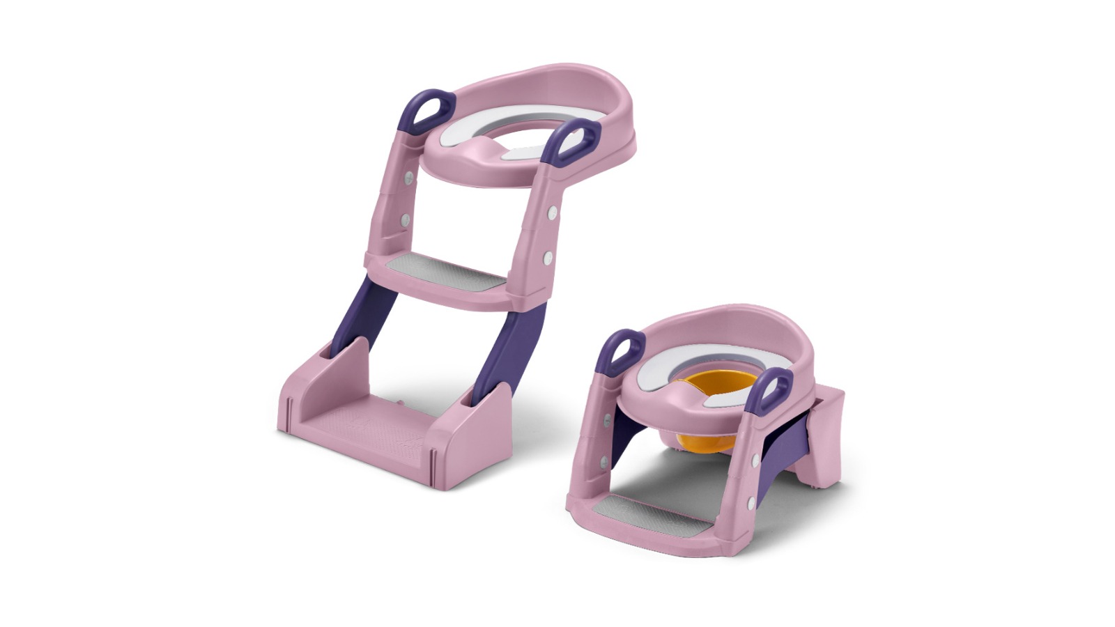 Playpals Potty Trainer Toilet Seat with Ladder - Pink