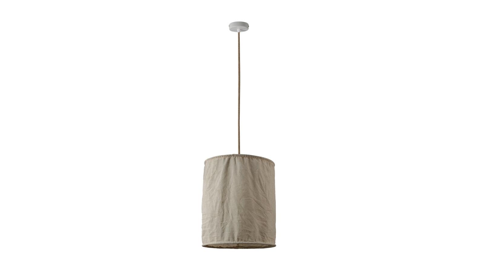 Luminea Kidika Linen Pendant Lamp Light Natural
