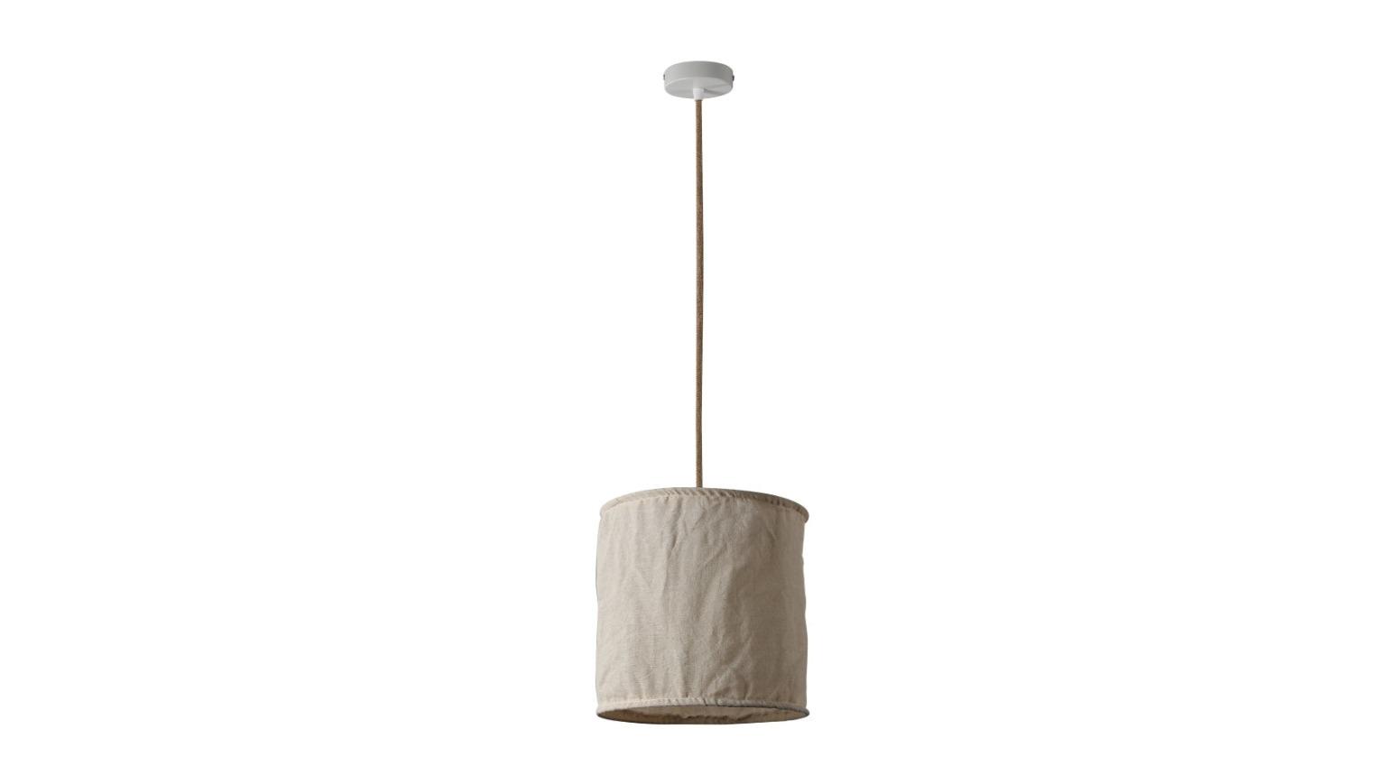 Luminea Kidika Linen Pendant Lamp Light Natural - Small