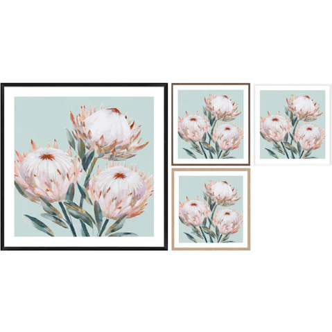 La Grolla King Protea II Mint Version Frame Wall Art
