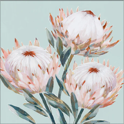 La Grolla King Protea II Mint Version Unframed Canvas Wall Art