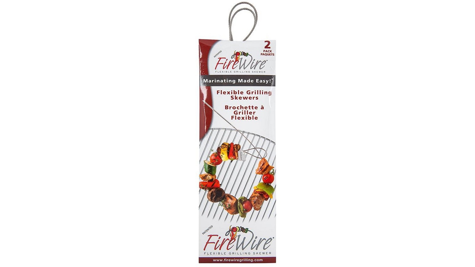 Kitchen IQ FireWire Flexible Grilling Skewer 2-Pack