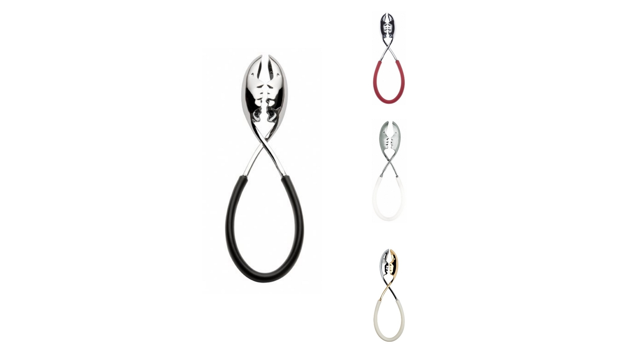 Bugatti Two Faces Kissing Salad Tongs