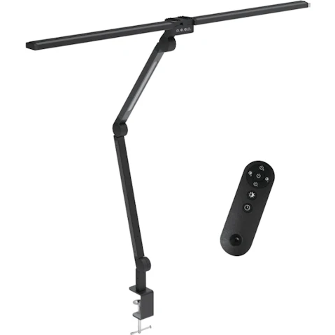 Kitchee Tri-Fold Dimmable LED Desk Lamp with Clamp