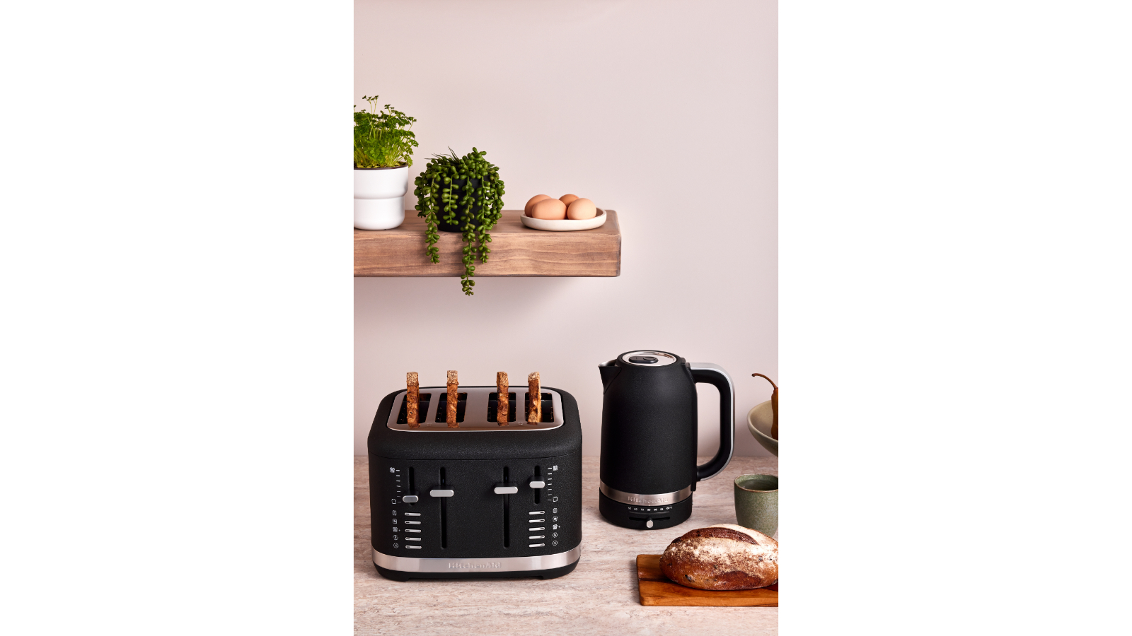 KitchenAid Slice Toaster Cast Iron Black Harvey Norman