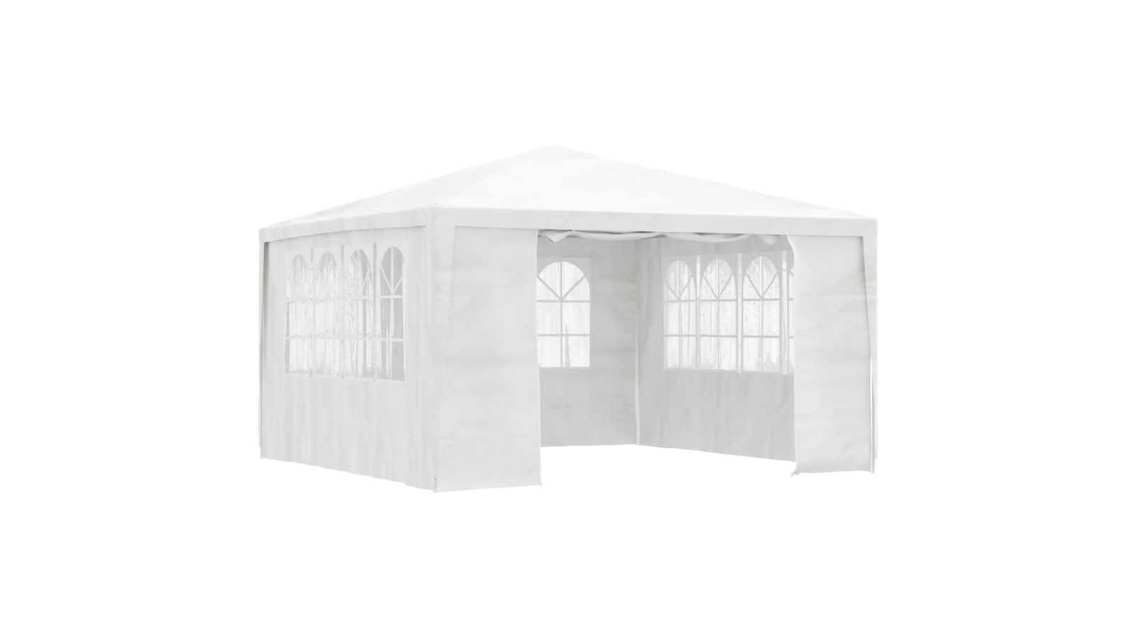 vidaXL 4 x 4 Metre Professional Party Tent with Side Walls - White