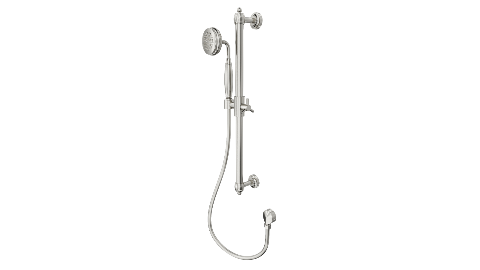 Linsol Klassique Hand Shower with Sliding Rail - Brushed Nickel