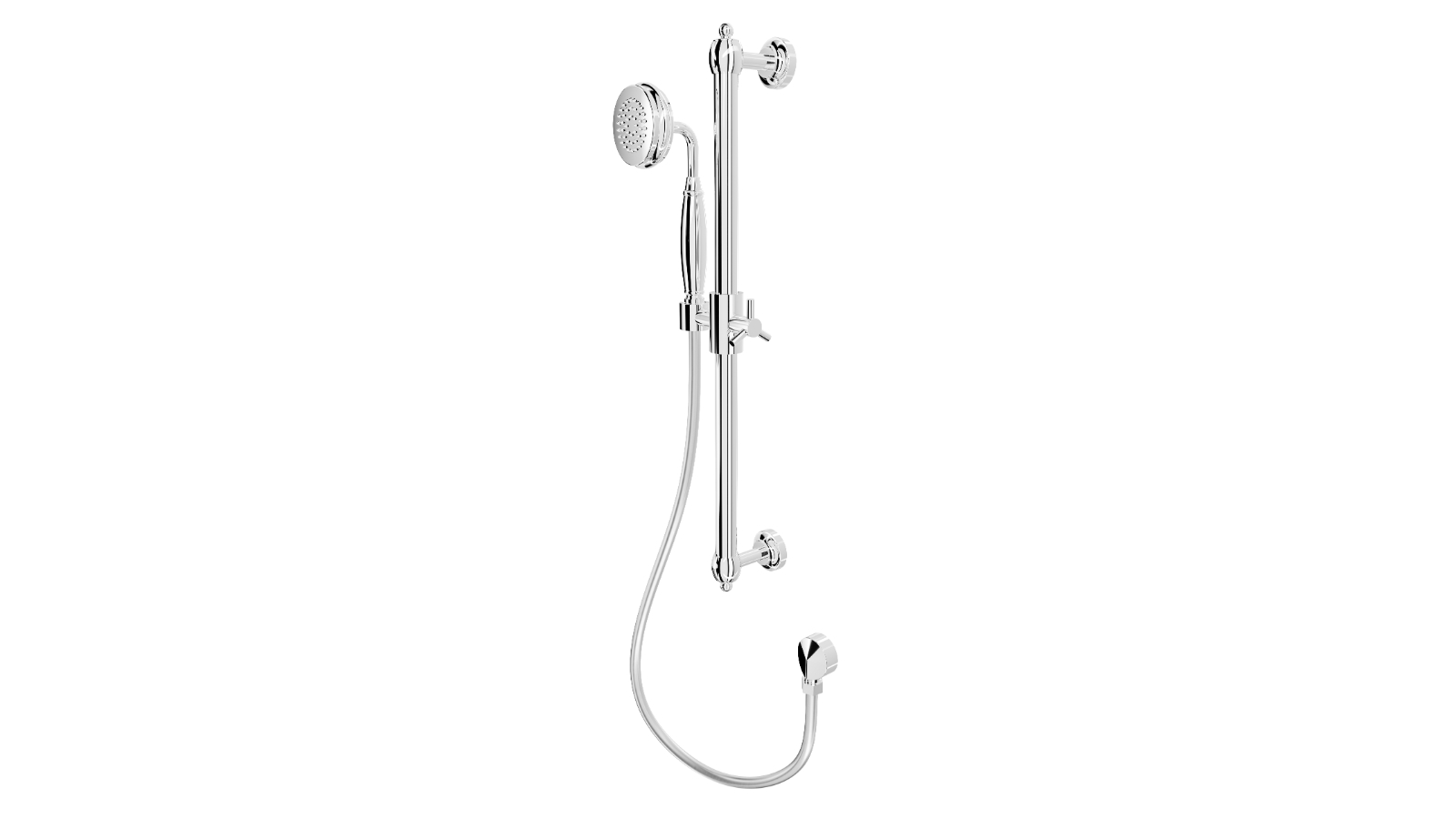 Linsol Klassique Hand Shower with Sliding Rail - Chrome