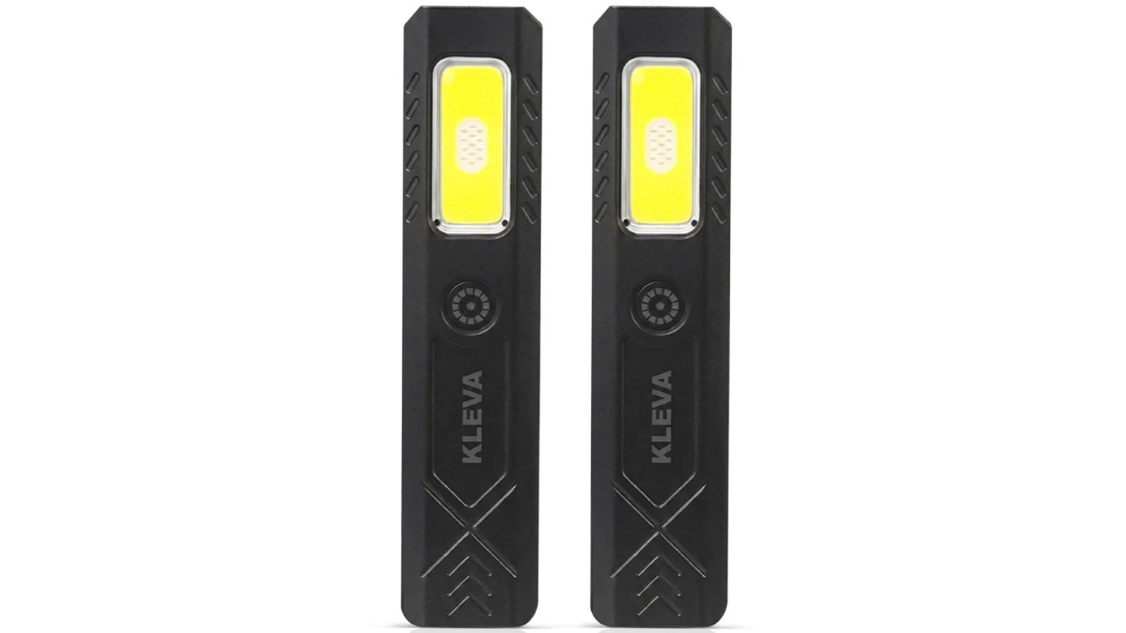 Kleva Pack of 2 Brightest Ultra-Slim LED Torch Magnetic Waterproof Emergency Flashlight