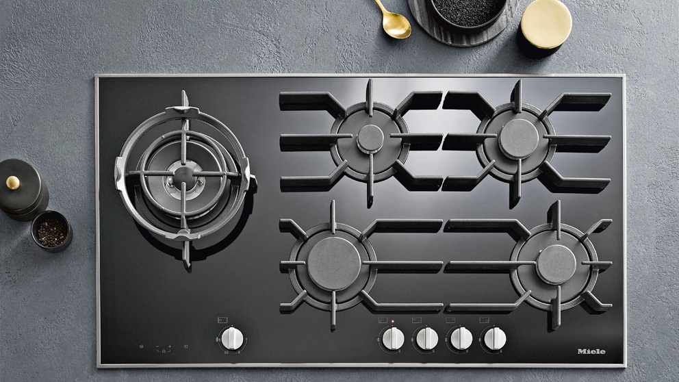Miele Cleansteel 940mm Gas Cooktop Harvey Norman