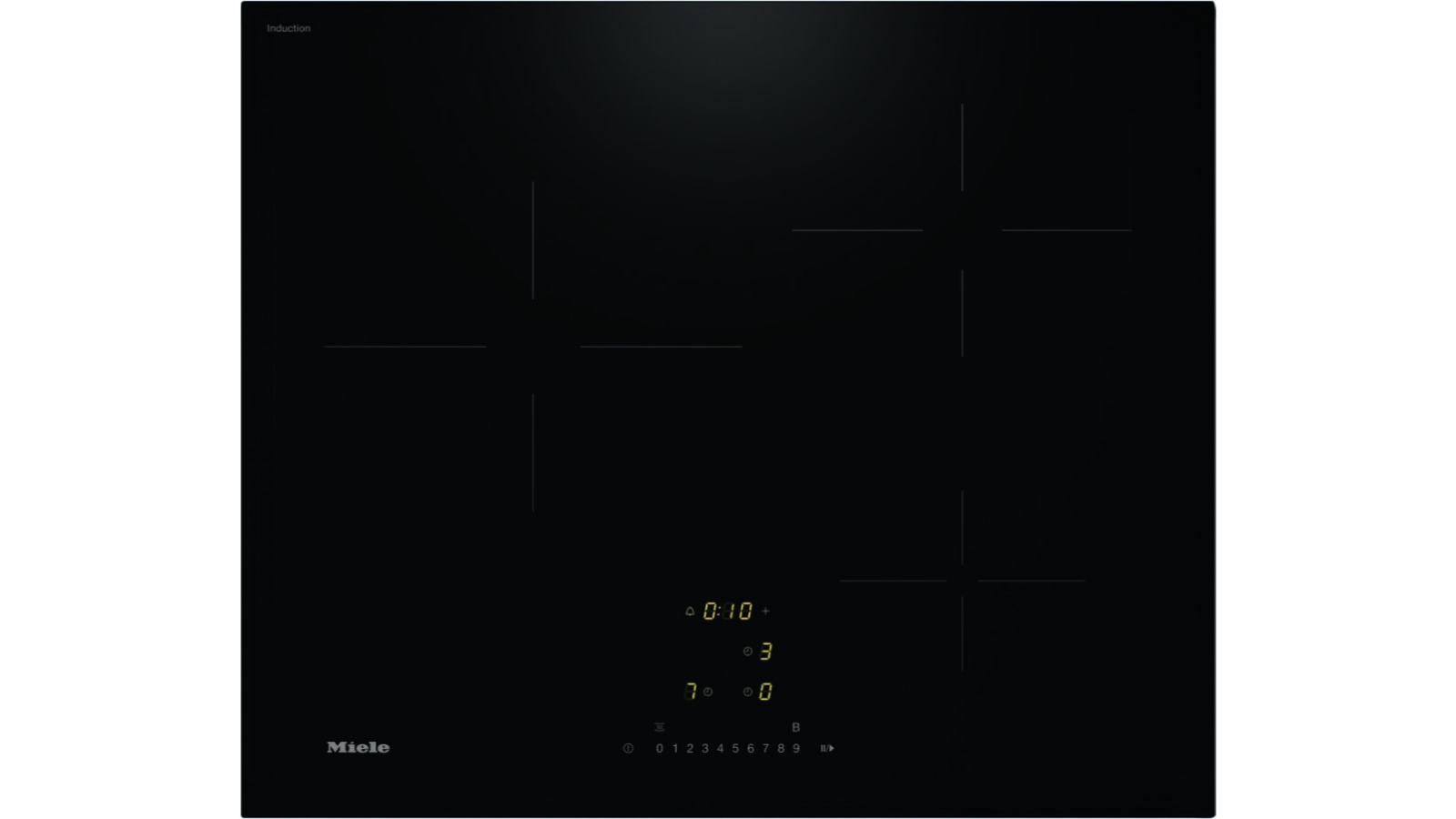 Miele 60cm 3 Zone Induction Cooktop - Black