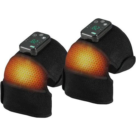 Livemor Pack of 2 Cordless Knee Massager with Heat