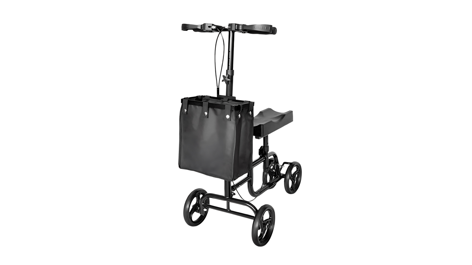 MediPro Foldable Knee Scooter Walker - Black