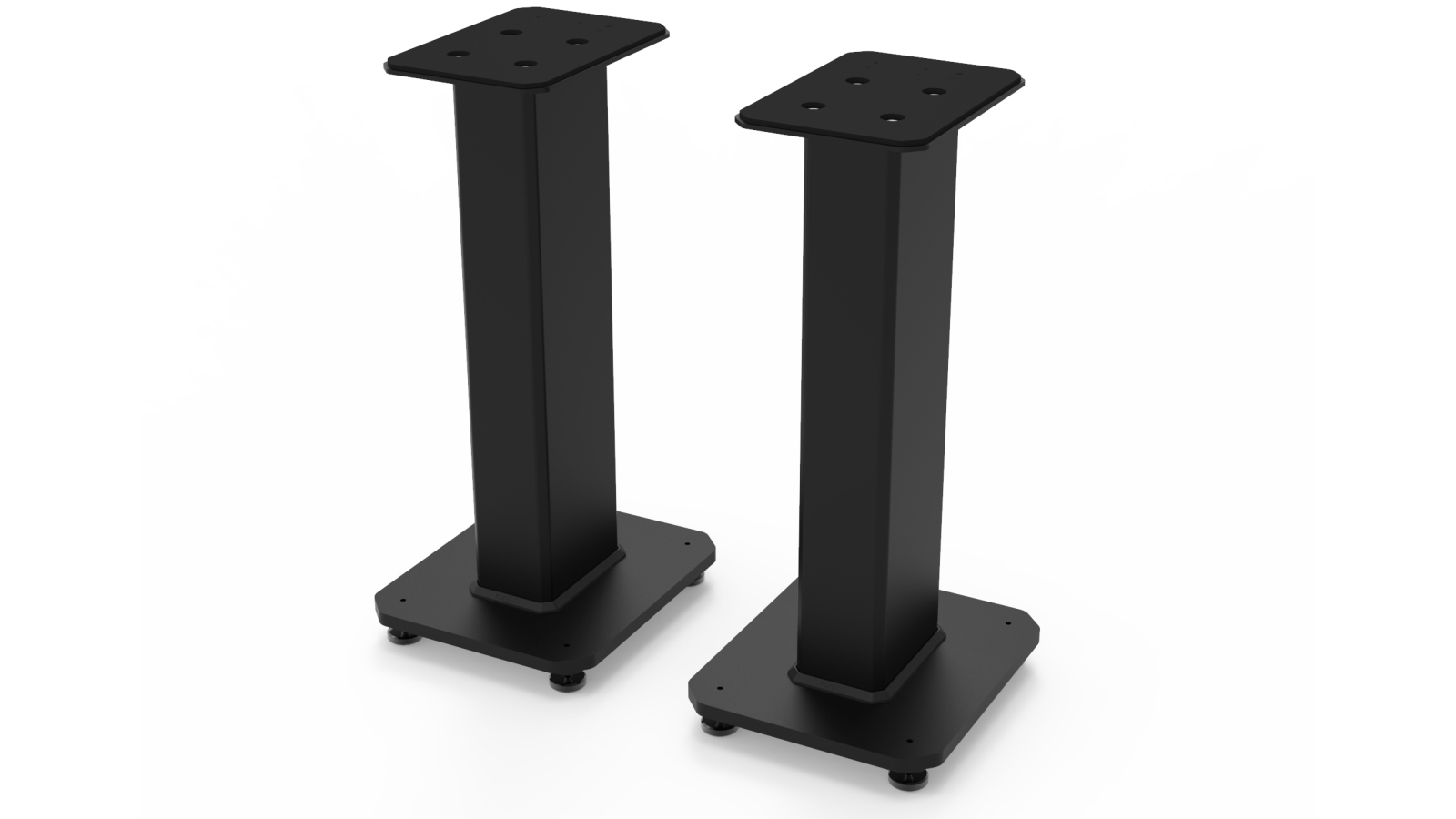 Kanto SX22 Pair of 22-inch Tall Fillable Speaker Stands - Black ...