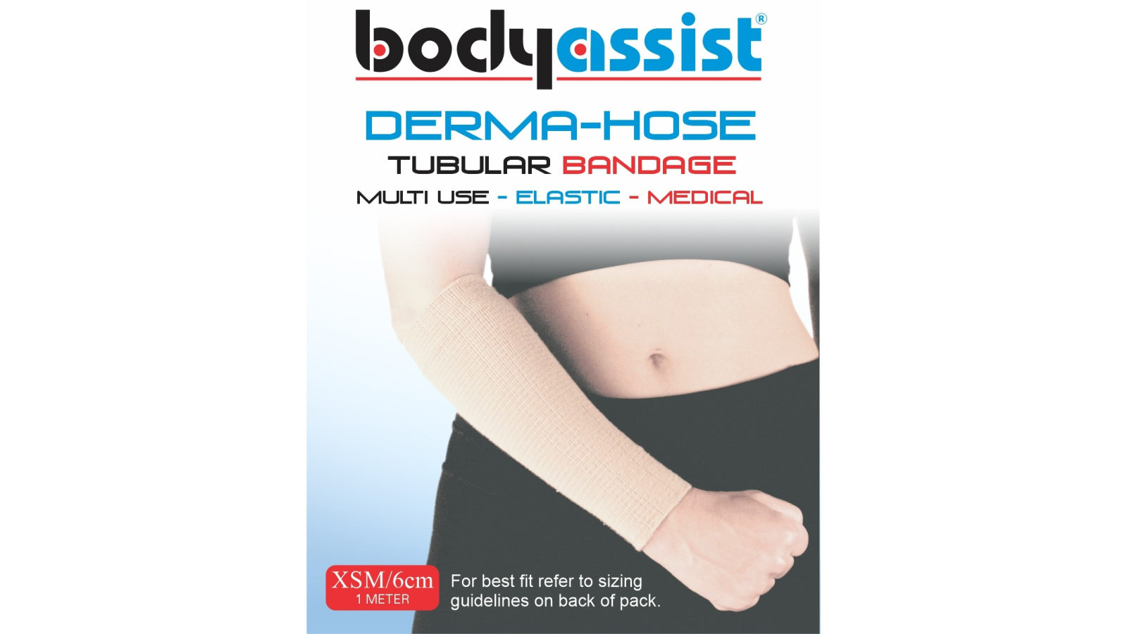 Bodyassist Pack of 2 1m x 6cm Derma Hose Tube - Extra Small