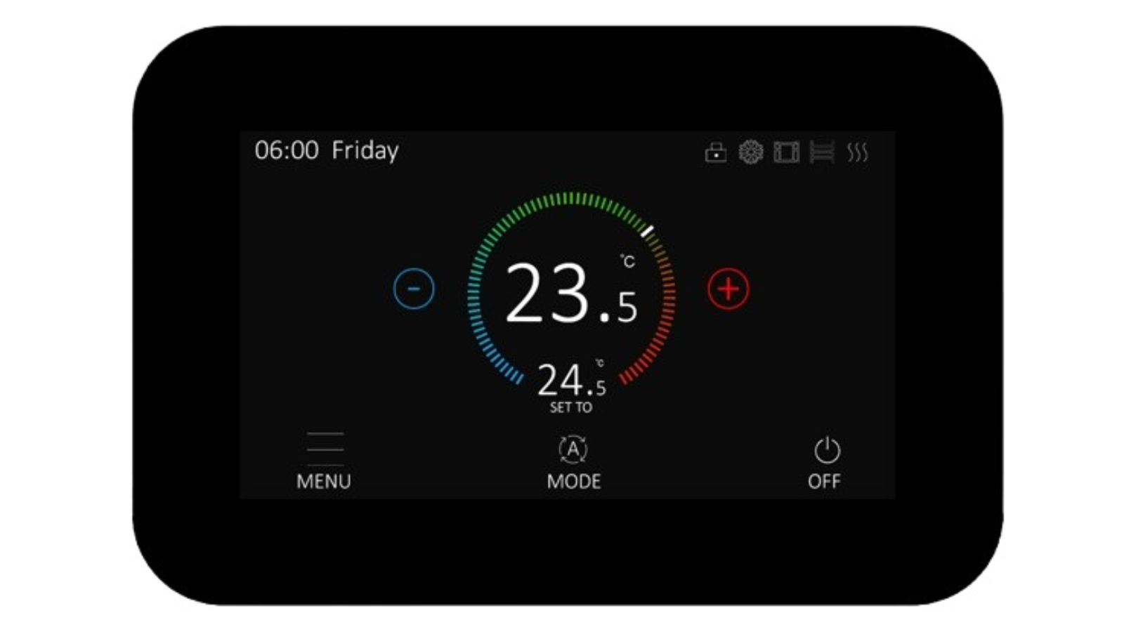 Linsol Konnect 5.1 in Dual Thermostat - Black 