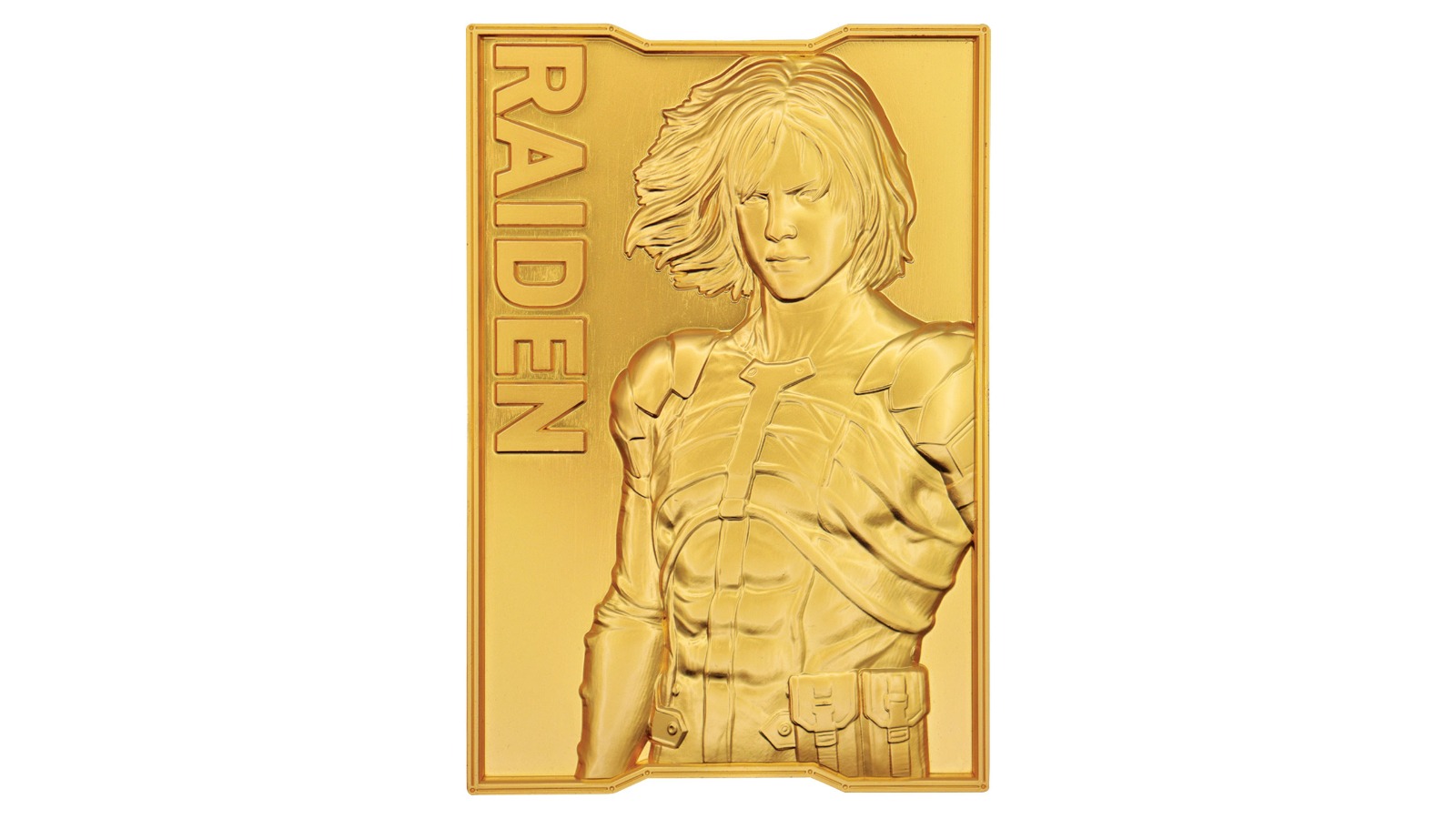 Fanattik 2-Solid Limited Edition Metal Gear 24k Gold Plated Raiden Ingot