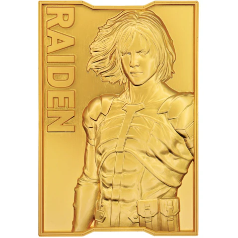 Fanattik 2-Solid Limited Edition Metal Gear 24k Gold Plated Raiden Ingot