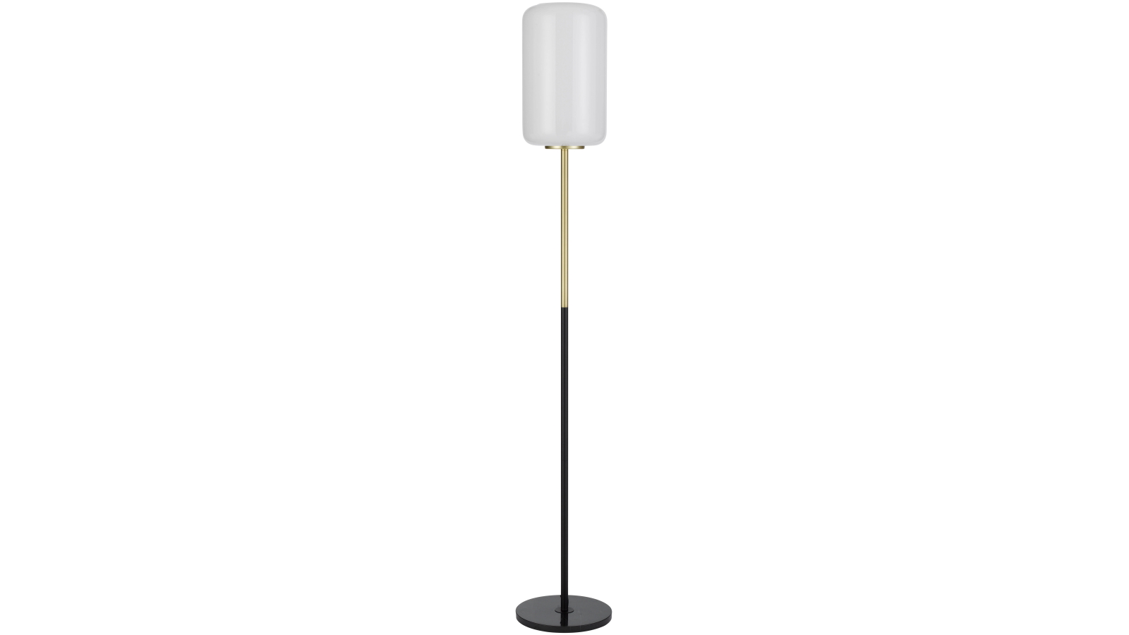 Pretty & Practical Padua Floor Lamp with Brass and Marble Detailing