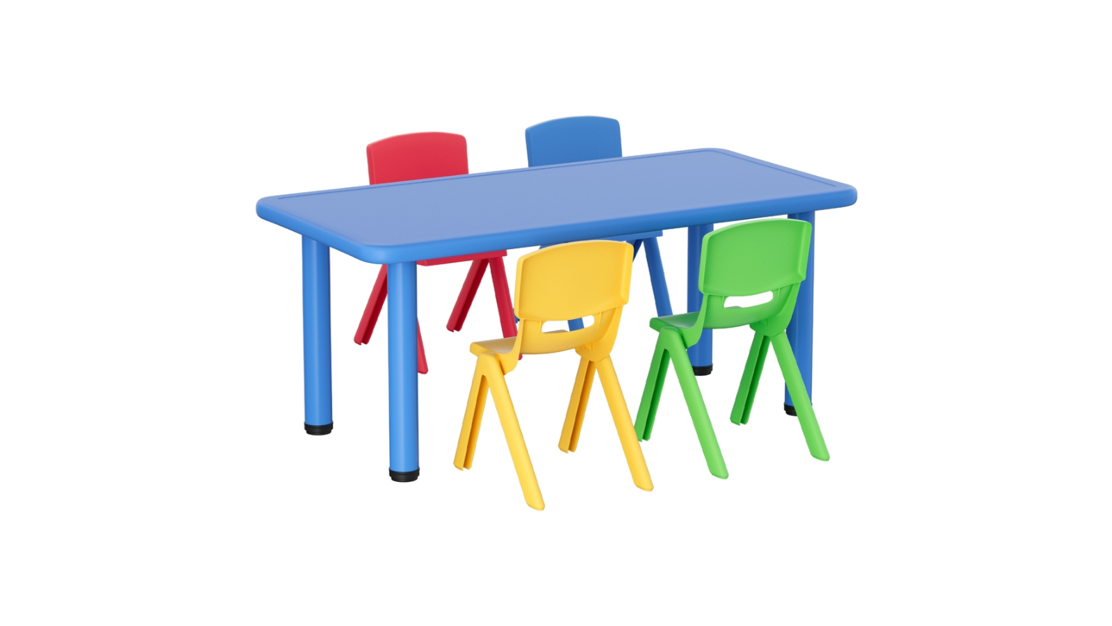 Keezi 5 Piece Kids Plastic Table and Chairs Set 