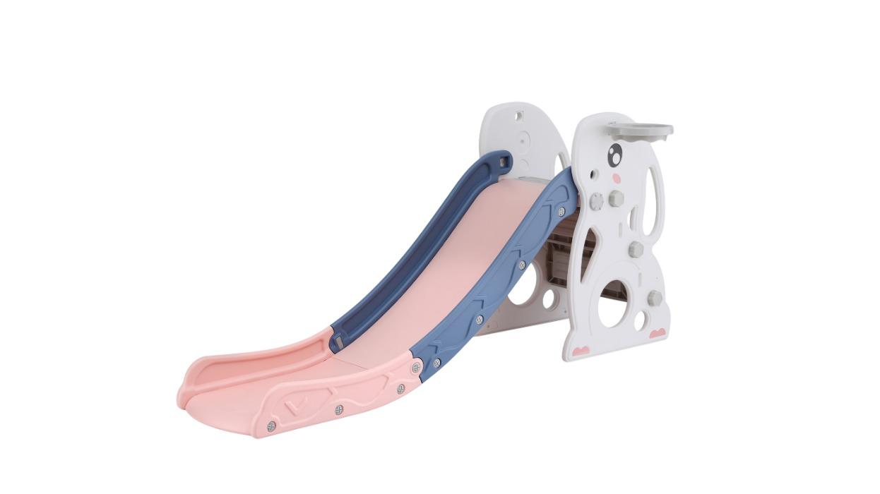 Keezi Kids Slide Basketball Hoop Ring Outdoor Playground Rabbit Toy Set 