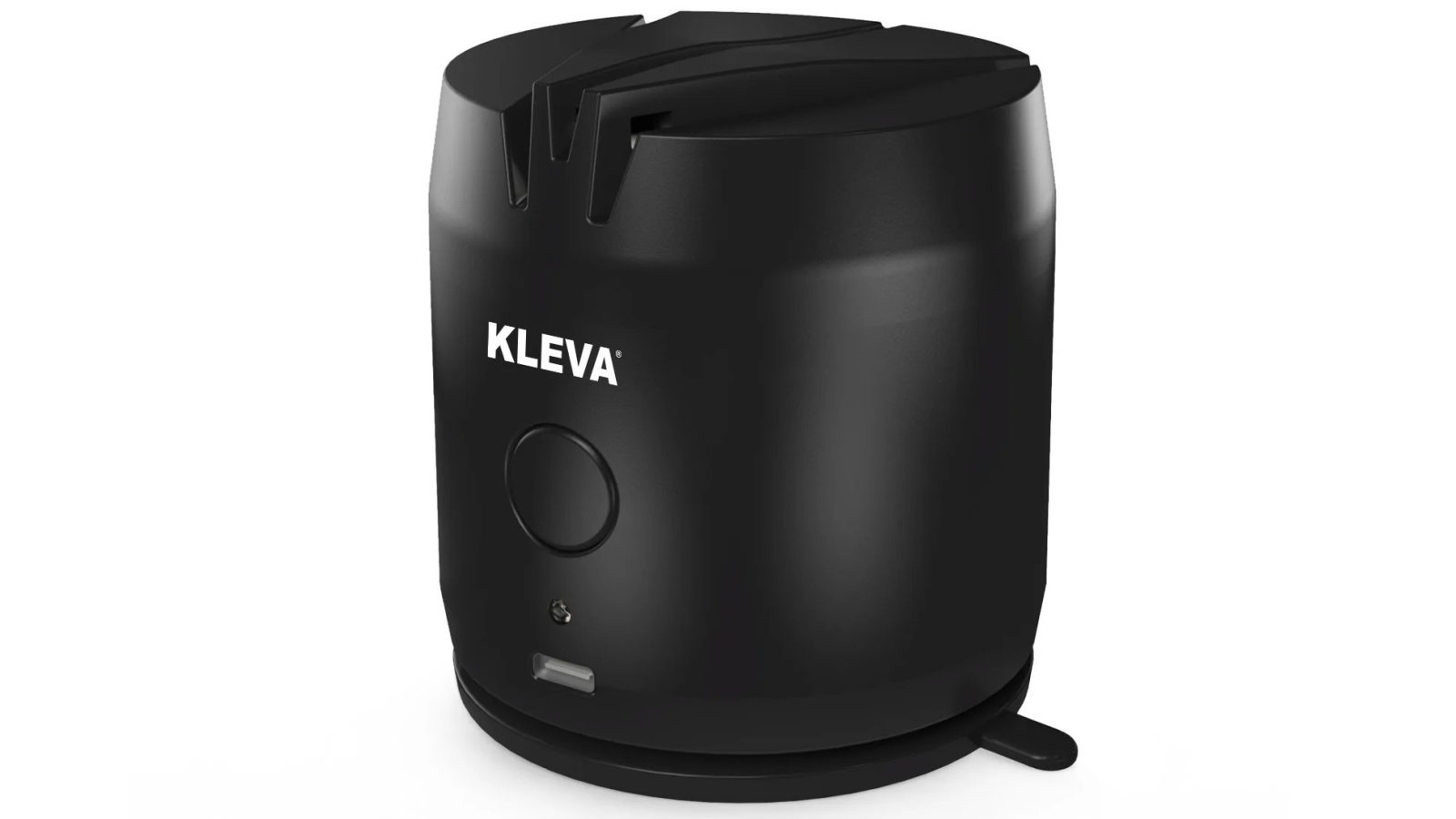 Kleva Electra Electric Sharpener with Dual Slots For Knives and Scissors - Onyx Black