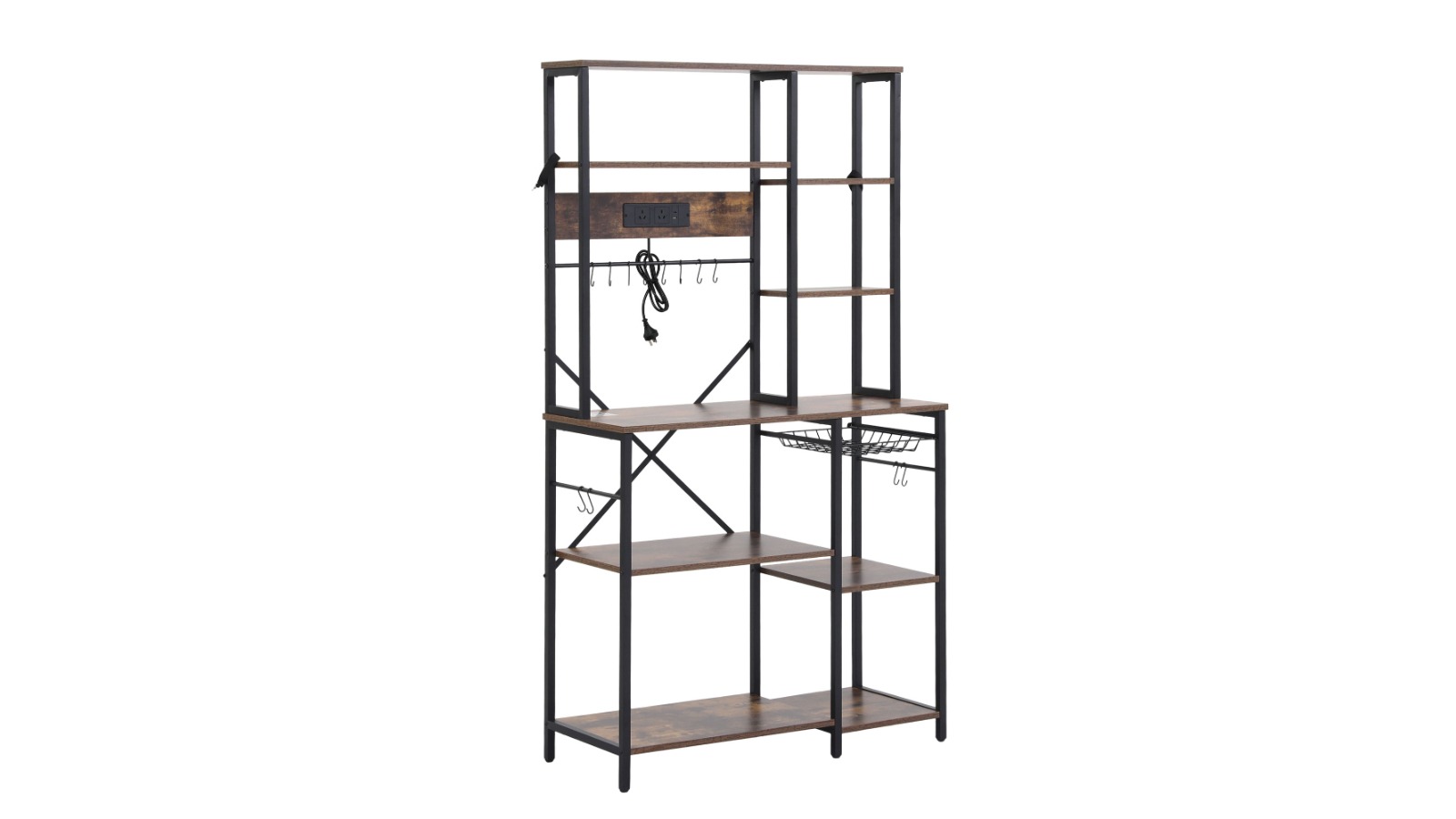Artiss Kitchen Rack with Power Outlet Hook