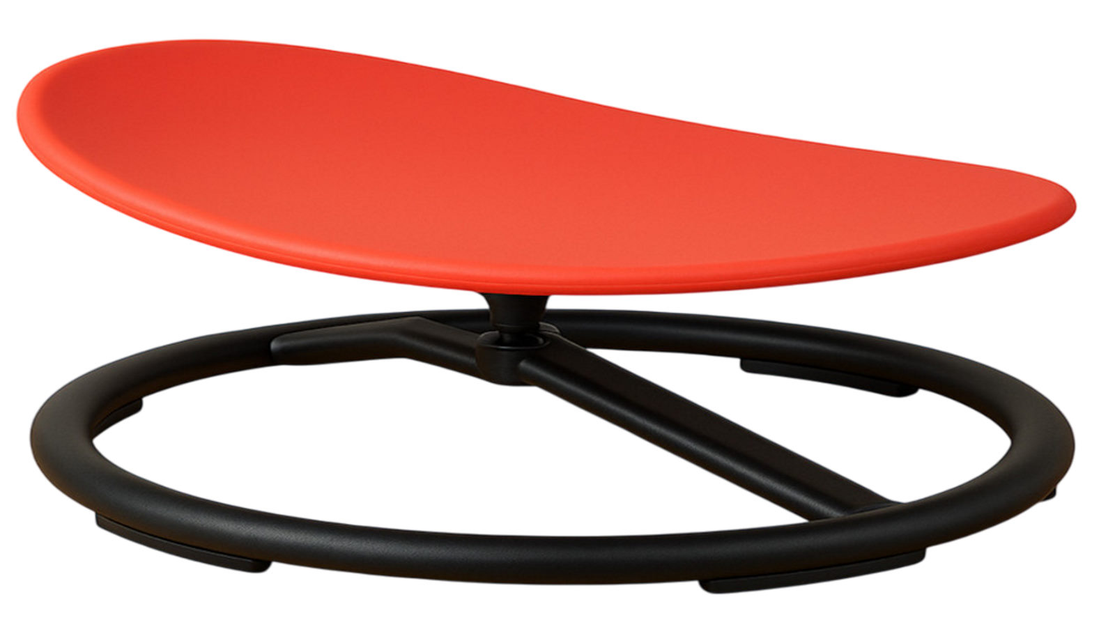 Hello Deals Kids Swivel Chair Rotating Sensory Stool for Balance and Coordination Training - Red