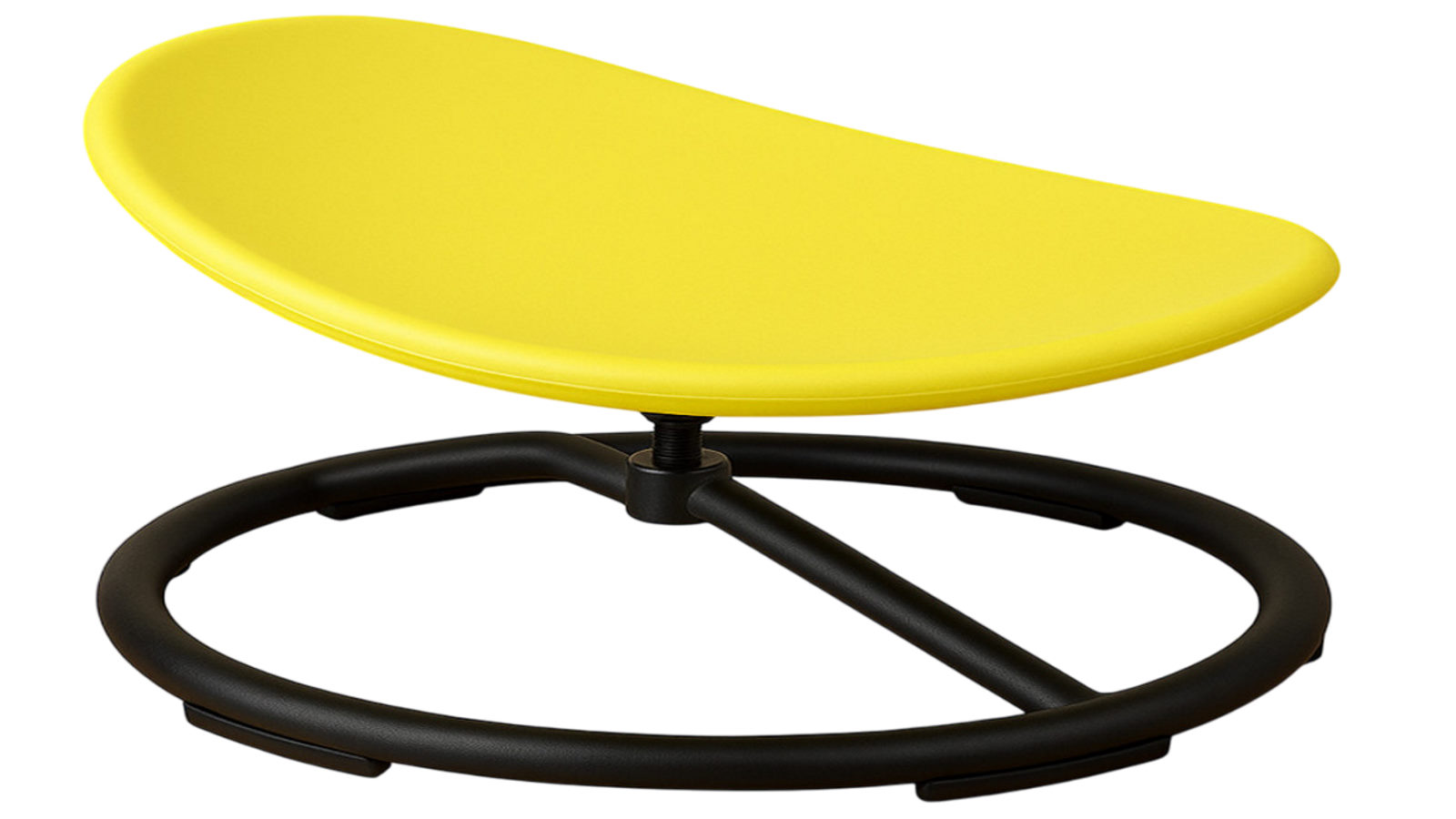 Hello Deals Kids Swivel Chair Rotating Sensory Stool for Balance and Coordination Training - Yellow