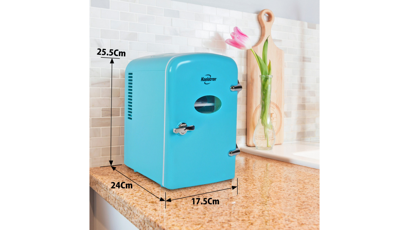 Koolatron Litre Portable Retro Can Mini Fridge Green