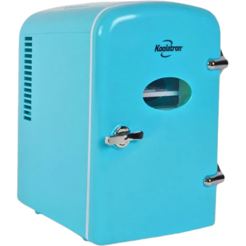 Koolatron 4 Litre Retro Mini Fridge - Aqua