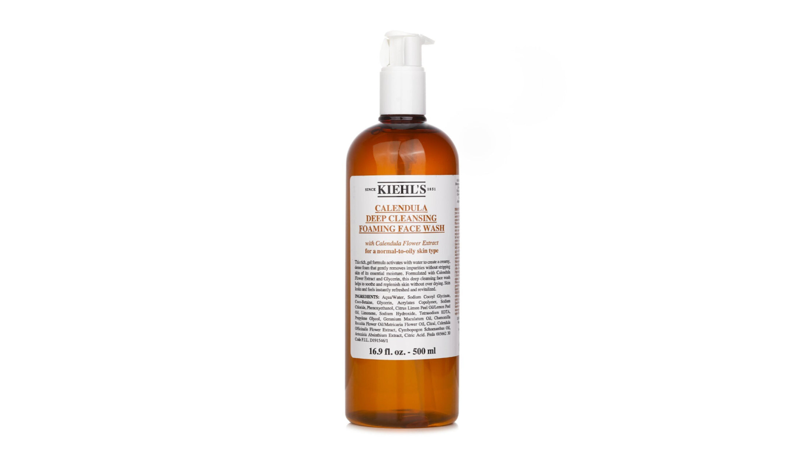 Kiehl's 500ml Calendula Deep Cleansing Foaming Face Wash