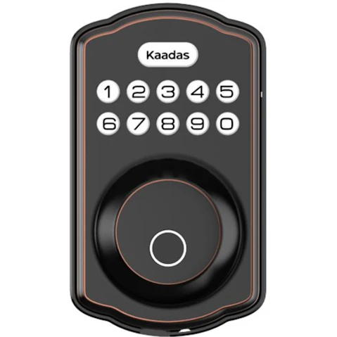 Kaadas KS02 Deadbolt Lock Fingerprint Oil Rubbed - Bronze
