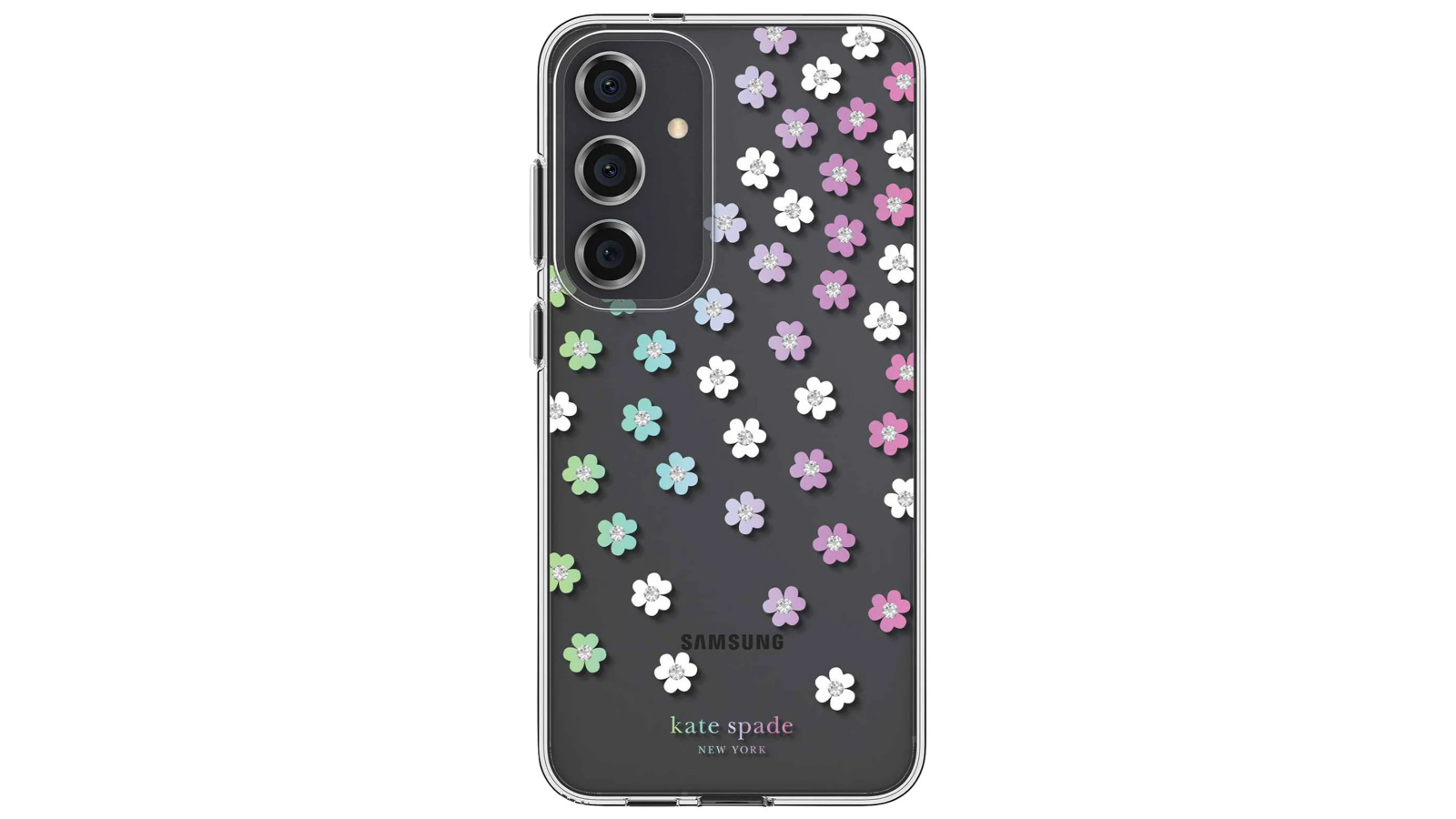 Kate Spade NY Scattered Flowers Case for Samsung Galaxy S24 PLus - Clear