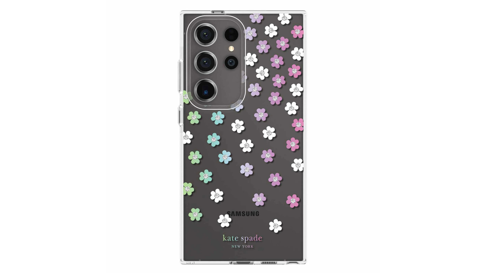 Kate Spade NY Scattered Flowers Case for Samsung Galaxy S24 Ultra - Clear