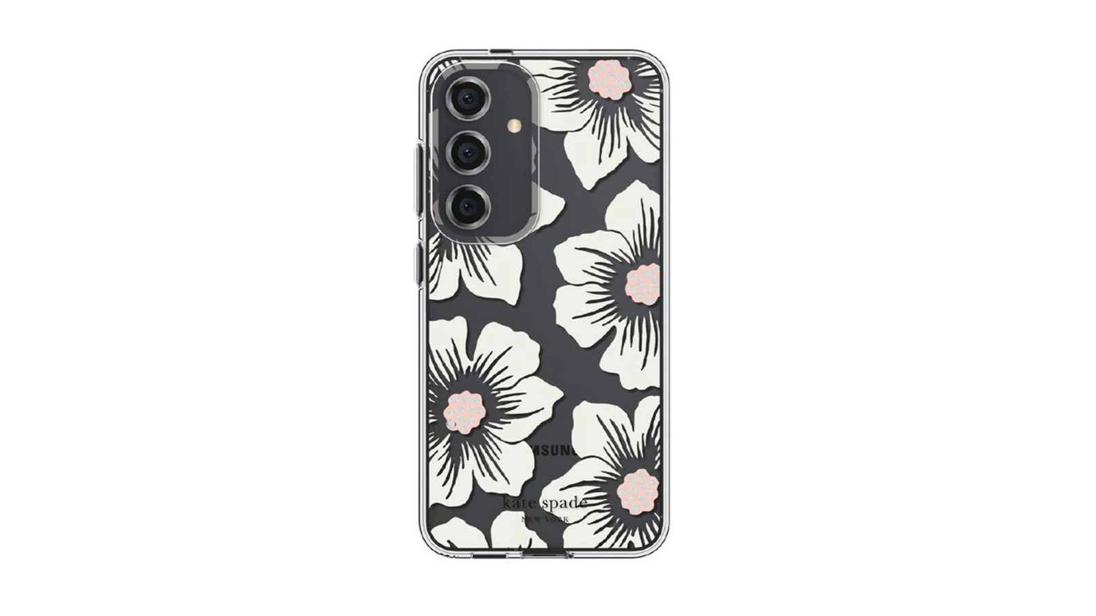 Kate Spade NY Hollyhock Floral Case for Samsung Galaxy S24 - Clear