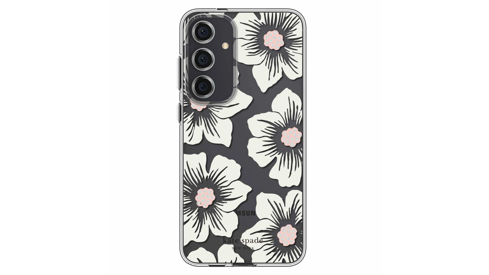 Kate Spade NY Hollyhock Floral Case for Samsung Galaxy S24 Plus - Clear