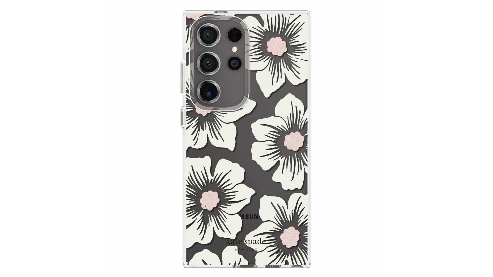 Kate Spade NY Hollyhock Floral Case for Samsung Galaxy S24 Ultra - Clear
