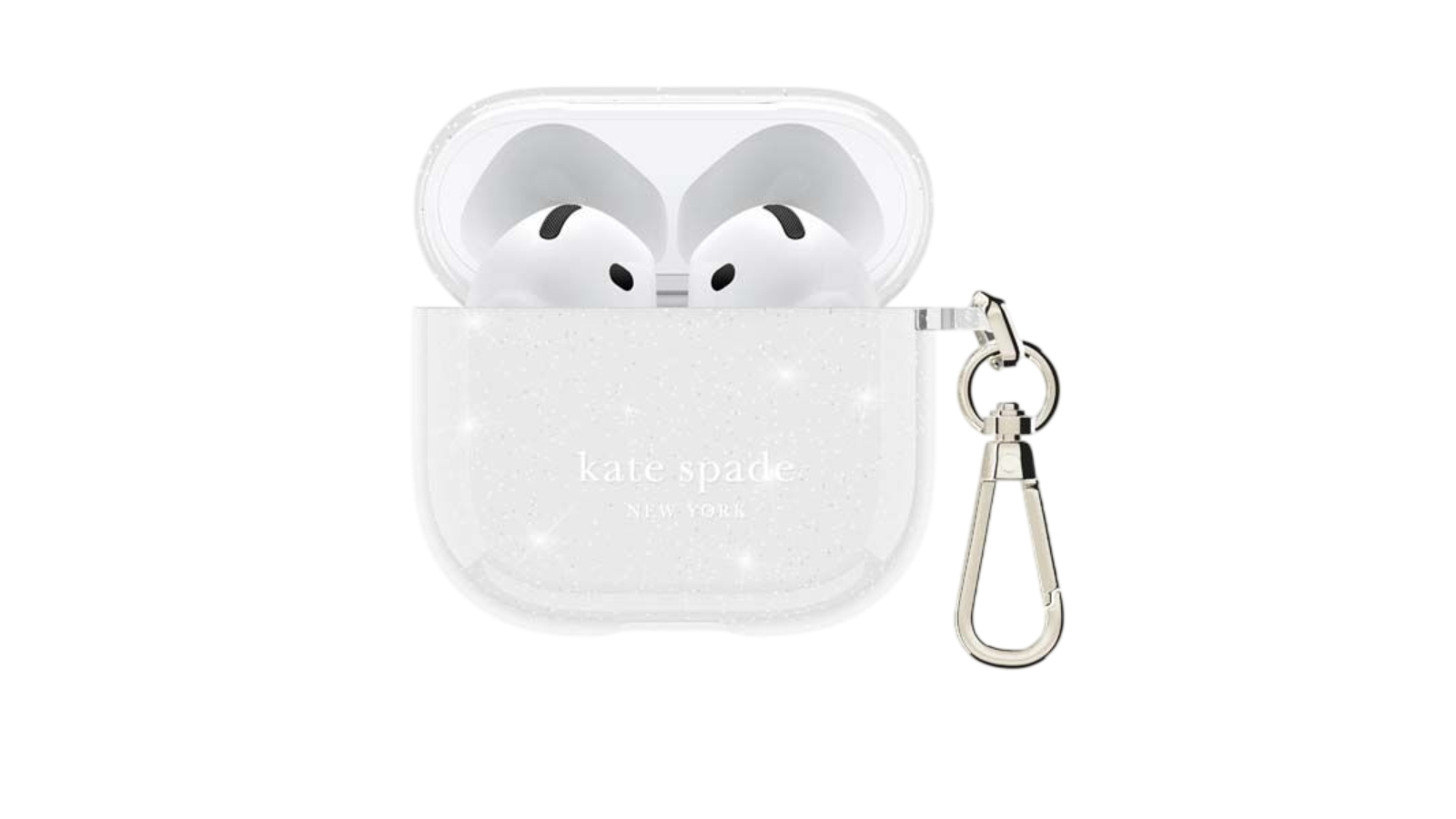 Kate Spade That Sparkle AirPods Case for AirPods 4 - Clear/Gold