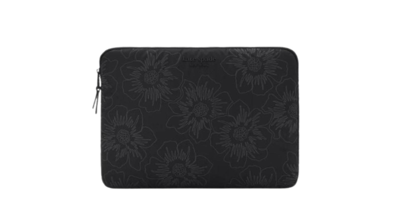 Kate Spade Reverse Hollyhock Black Puffer Sleeve for 14inch Laptop