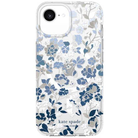 Kate Spade MagSafe Case for iPhone 16e/15/14/13 - Flowerbed Blue