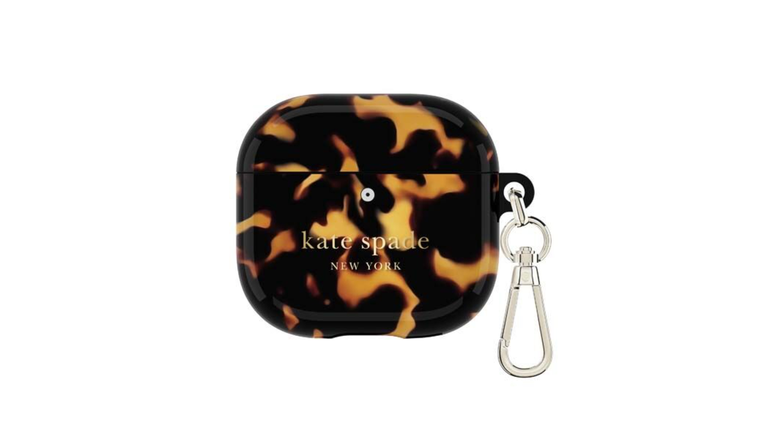 Kate Spade Gold Clip Case for AirPod 4 - Tortoise