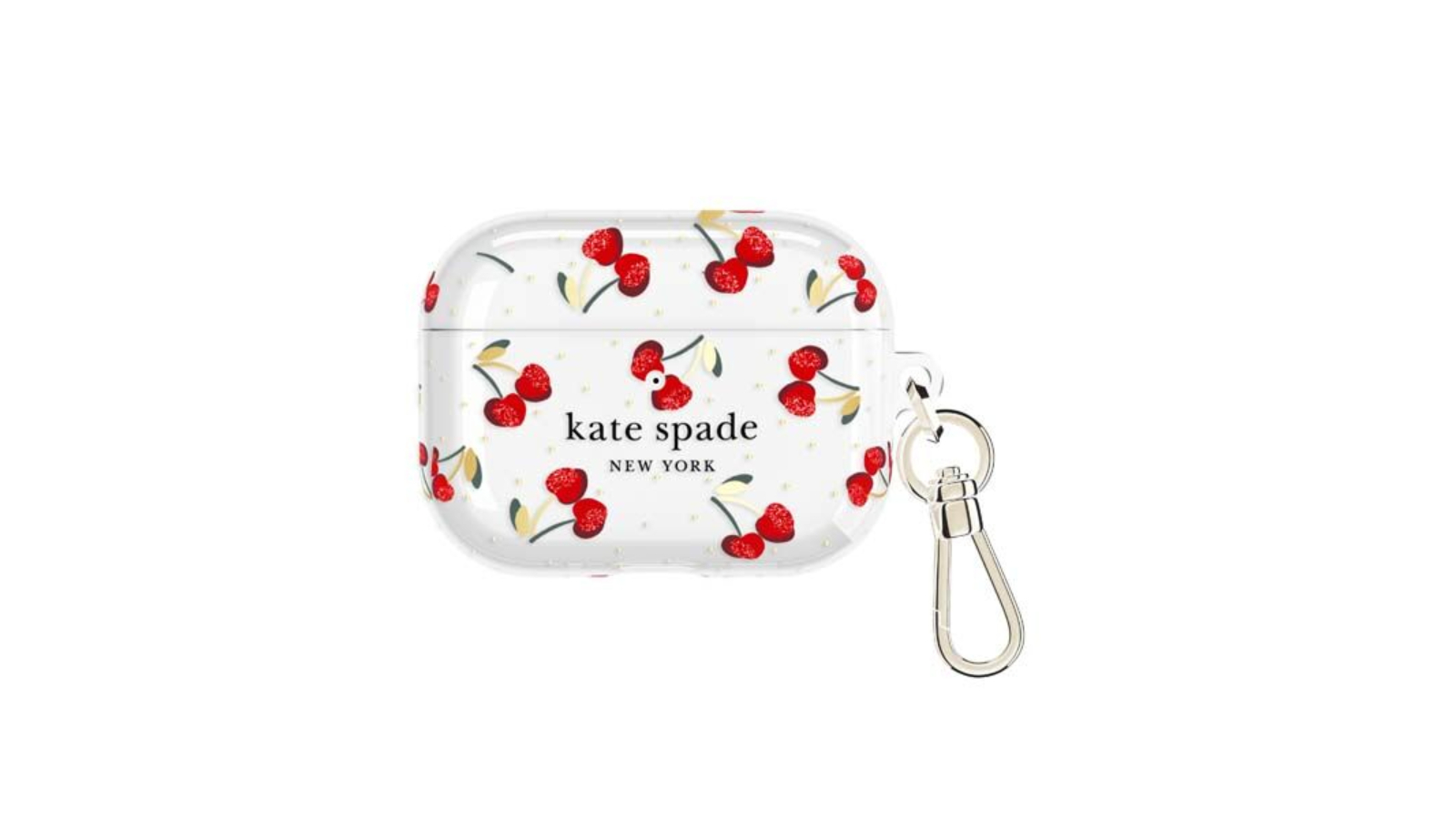 Kate Spade Cherry Dot with Gold Clip for AirPod Pro 3 - Multi