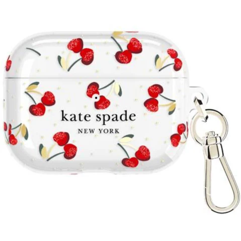 Kate Spade Cherry Dot with Gold Clip for AirPod Pro 3 - Multi