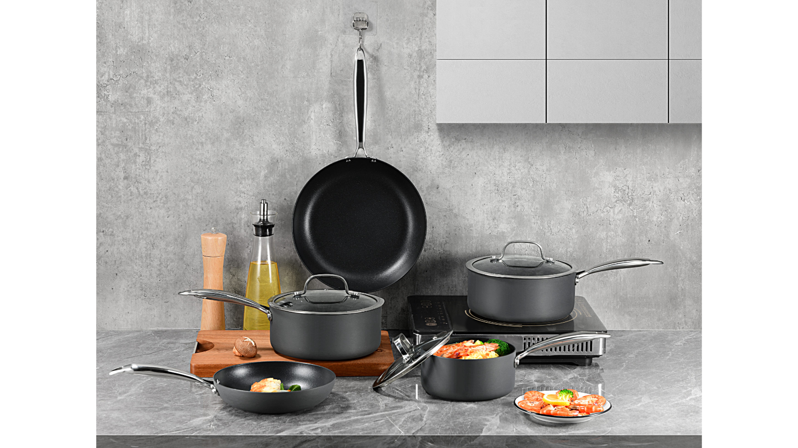 Healthy Choice 8 Piece with NonStick Coating Cookware Set Harvey Norman