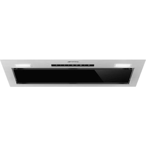 Smeg 60cm Undermount Rangehood with Autovent 2.0 - Black Glass