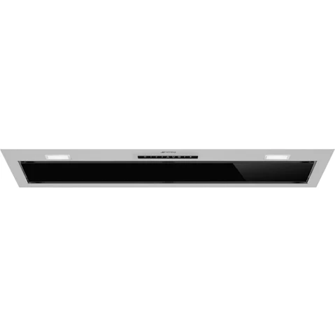 Smeg 90cm Undermount Rangehood with Autovent 2.0 - Black Glass